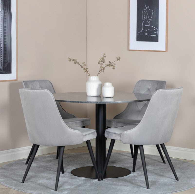 Se Carra- Spisebord i mørkegrå marmor og sort stel, ø 106 m. ❤ Kæmpe udvalg i 3-nordic - Køb online på udsalg og tilbud lige nu ❤ Super billig fragt og lynhurtig levering - Varenummer: 3-nordic-5443 og barcode / Ean: på lager - Udsalg på Spisestue - Spiseborde - Moderne designs - unikt, nytænkende og individuelt Store besparelser – op til 67% - Udsalg på mere end 2.281 populære mærker