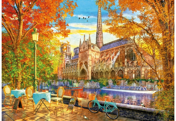 Puslespilsæske til Notre Dame in Autumn fra Educa med 1000 brikker