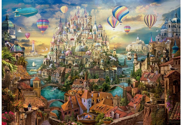Educa puslespil Dream Town med 2000 brikker