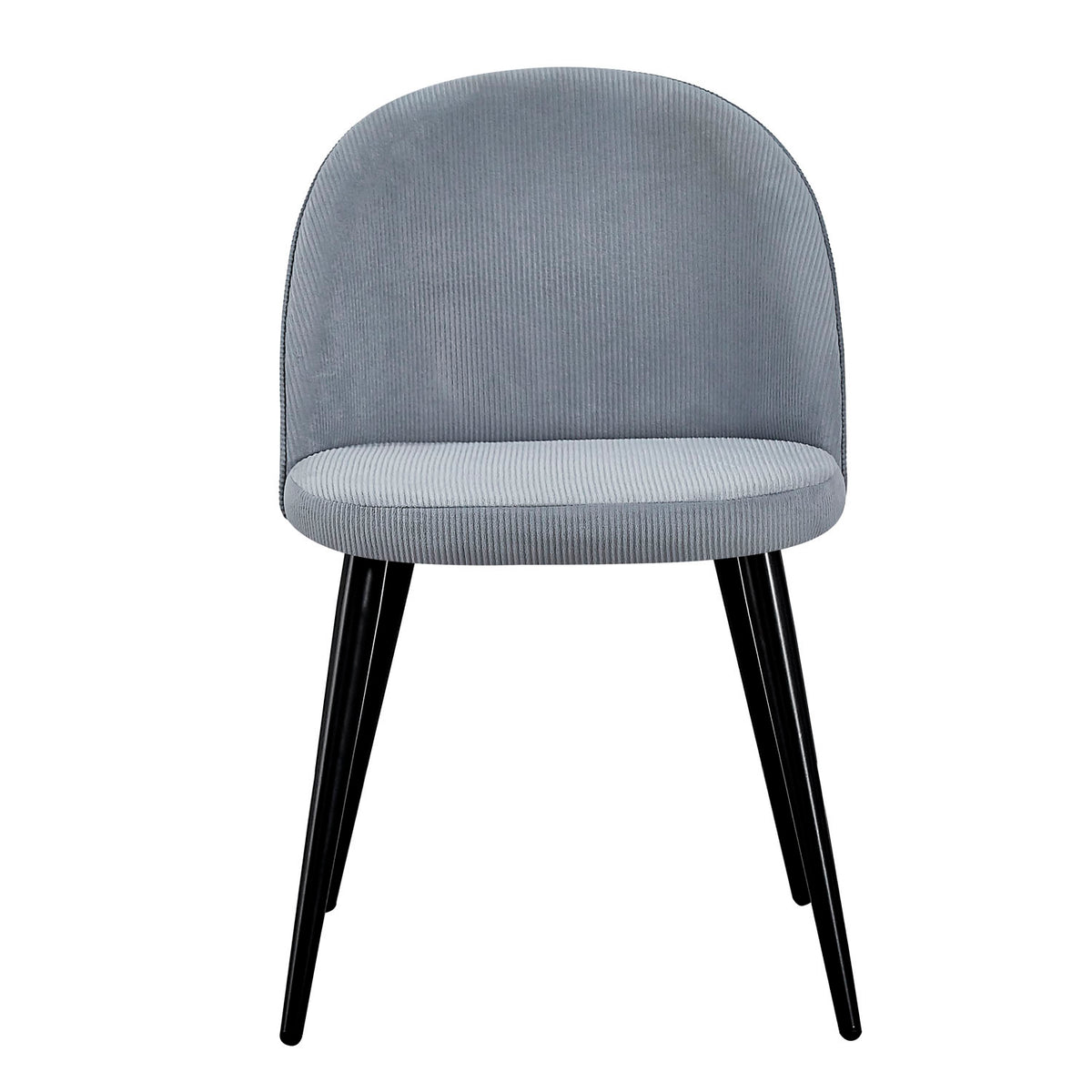 Venture Design Velvet spisebordsstol med armlæn i grå velour og metal