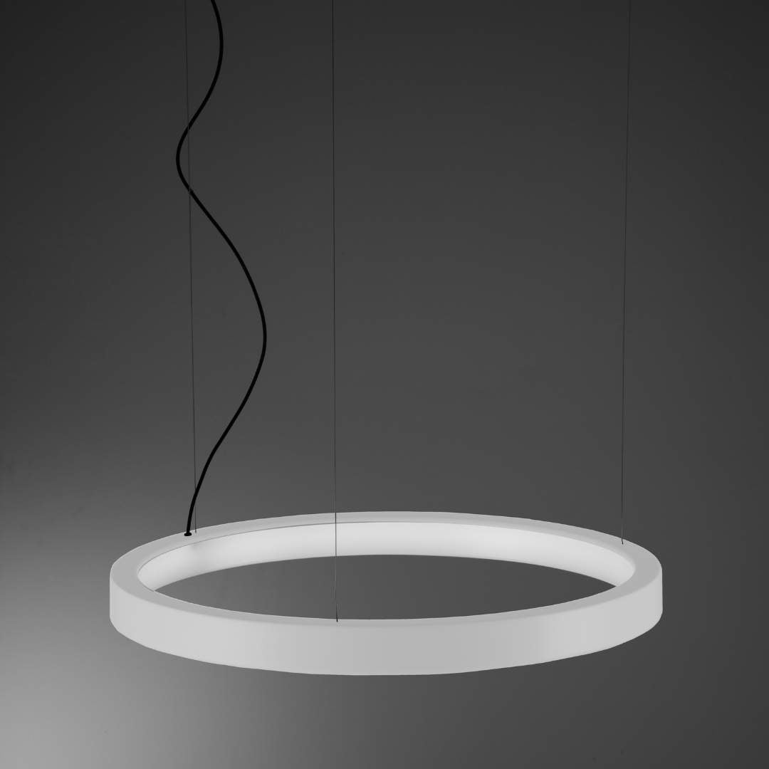Hvid Lunaop pendel Ø120 cm fra Martinelli Luce