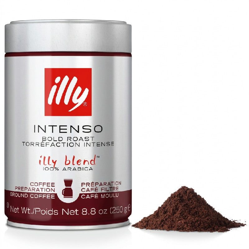 Illy Intenso Bold Roast mørkristede kaffebønner, 250 g