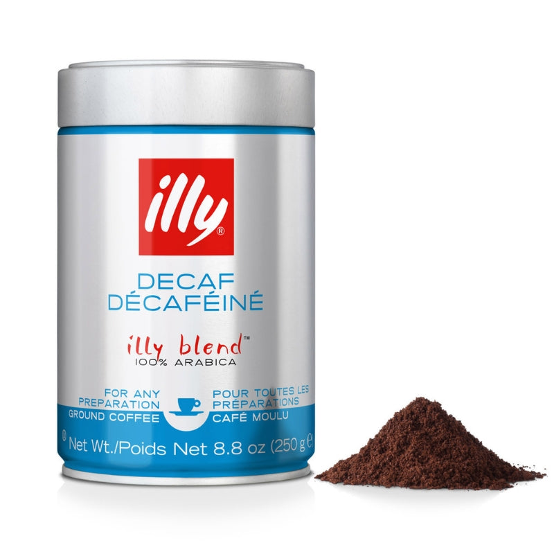 Pakke med Illy Decaf koffeinfri kaffebønner på 250 g