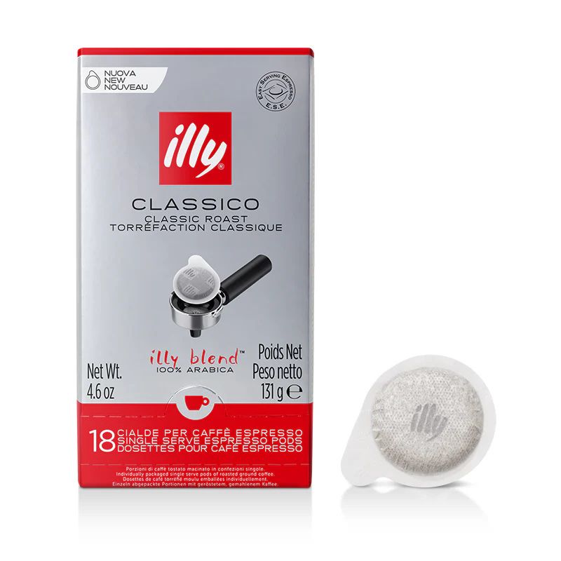 Se Illy Classic Roast Espresso Pods 18 Stk. ✔ Kæmpe udvalg i Illy - Køb online på udsalg og tilbud lige nu ✔ Lav fragtpris og hurtig levering - Varenummer: Barlife-1418728 og 8003753130415 på lager - Udsalg på Drikkevarer - Te, Kaffe & Kakao - Kaffe Kapsler Spar helt op til 79% - Stort udsalg på over 739 mærker