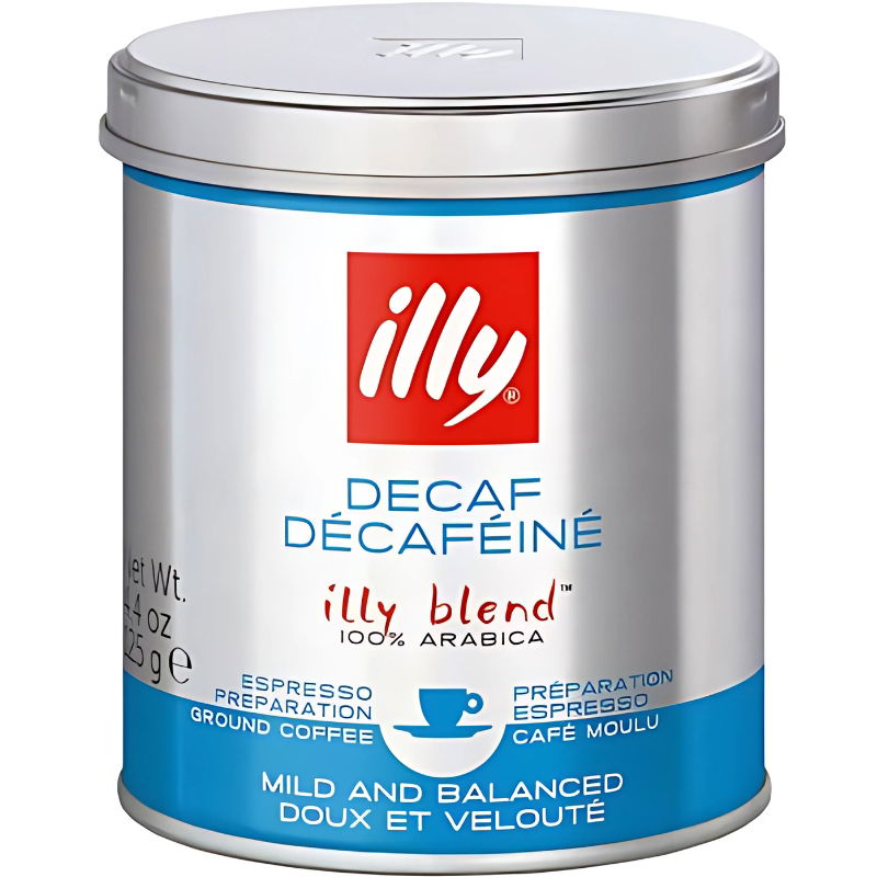 Illy Decaf / Koffeinfri Malet Kaffe 125g