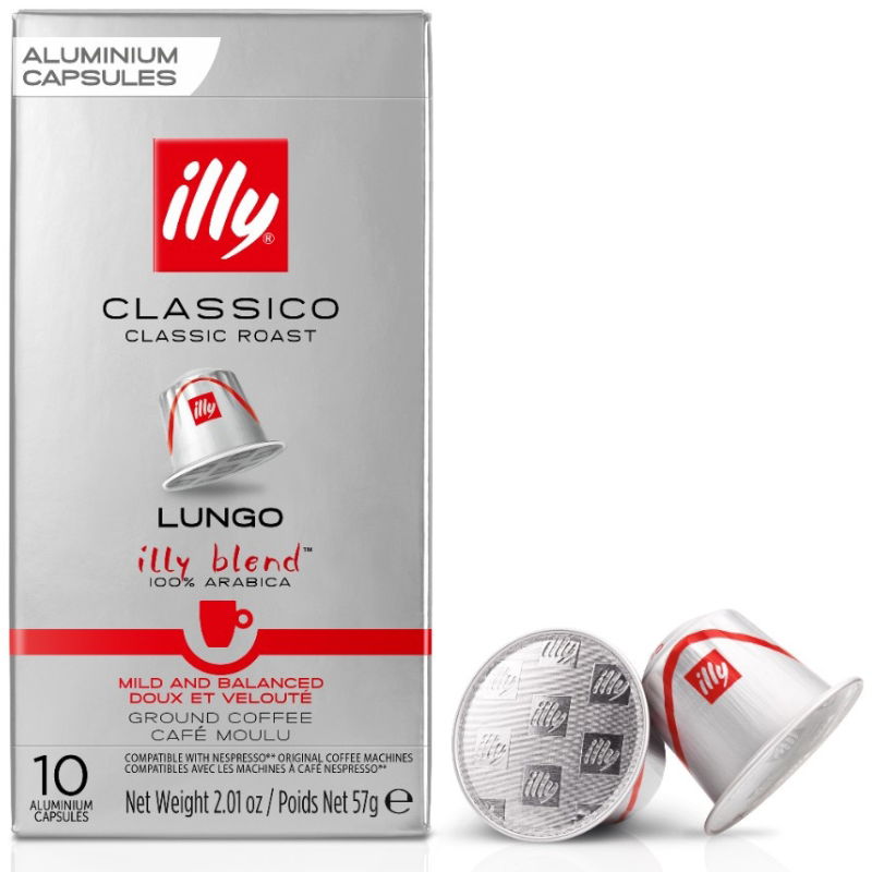 Se Illy Nespresso Classico Lungo Kapsler 10 Stk. ✔ Kæmpe udvalg i  Illy - Køb online på udsalg og tilbud lige nu ✔ Hurtig levering: 1 - 2 Hverdage samt billig fragt - Varenummer: BAR-1418713 og barcode / Ean: 8003753158617 på lager - Udsalg på Drikkevarer | Te, Kaffe & Kakao | Kaffe Kapsler Spar op til 66% - Over  785 kendte brands på udsalg