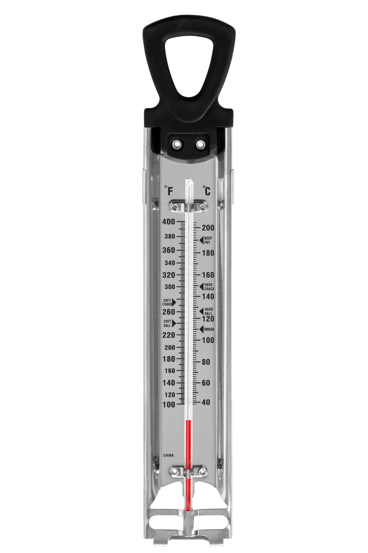 Bolsjetermometer eller sukkertermometer i rustfrit stål fra Kokkens Køkkengrej
