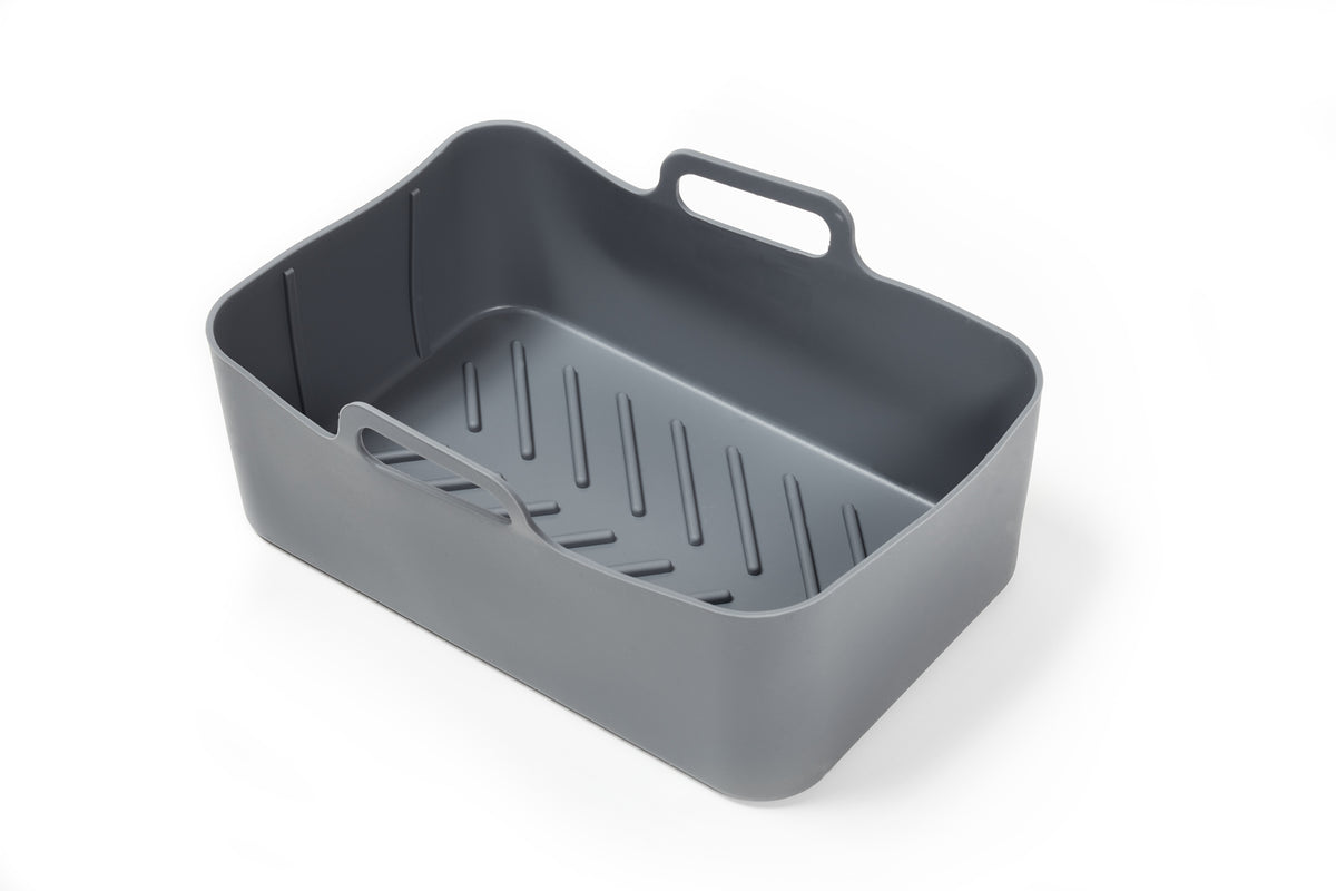 Firkantet silikone indsats til airfryer, 19,5 x 12,5 cm, Kokkens Køkkengrej
