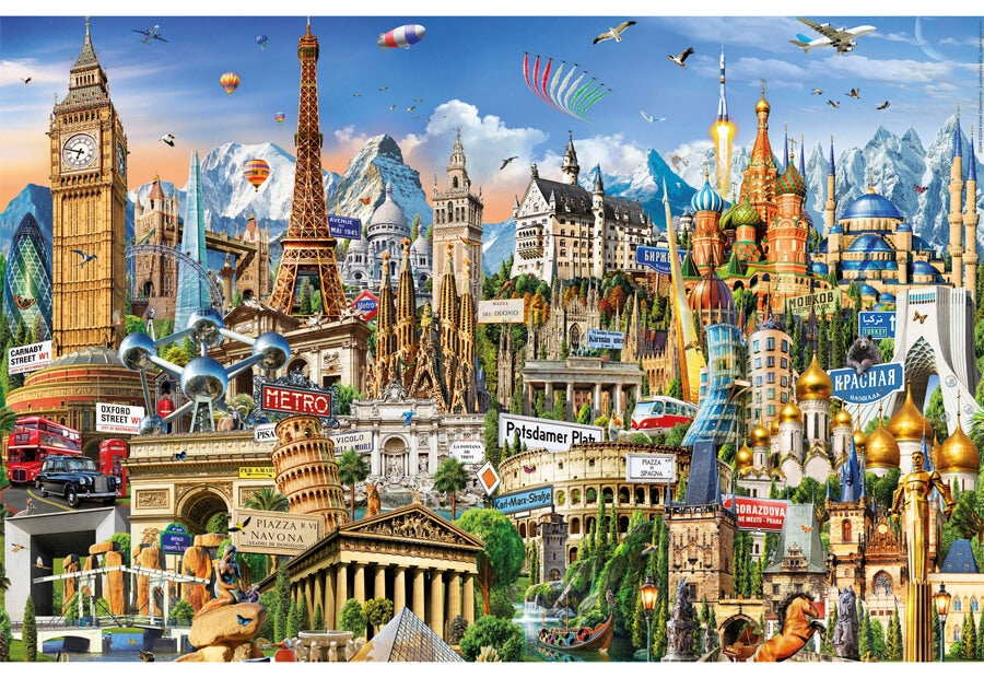 Educa puslespil Symbols of Europe (mini) med 1000 brikker
