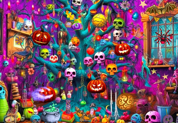 Enjoy Nightmare Manor puslespil med 1000 brikker