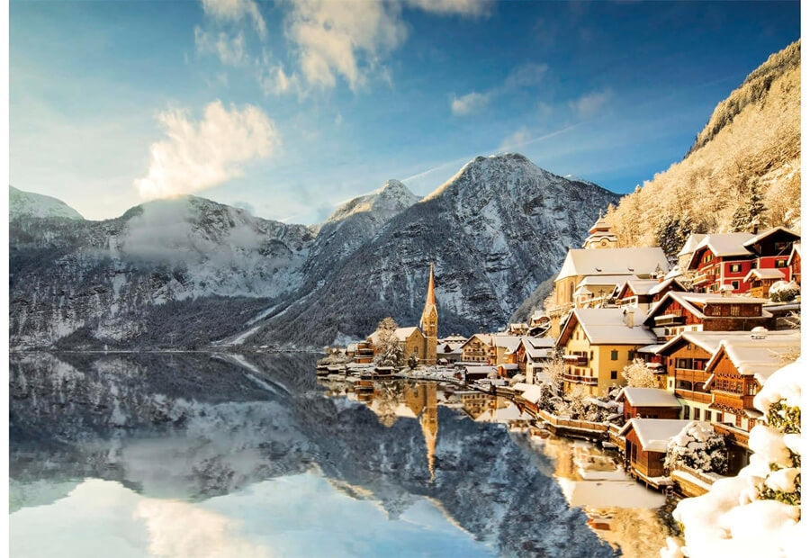 Educa Hallstatt Winter, puslespil med 1500 brikker