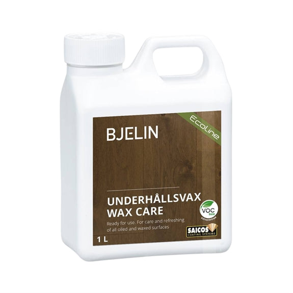 Flaske med Bjelin Ecoline Wax Care vedligeholdelsesvoks, 1 liter
