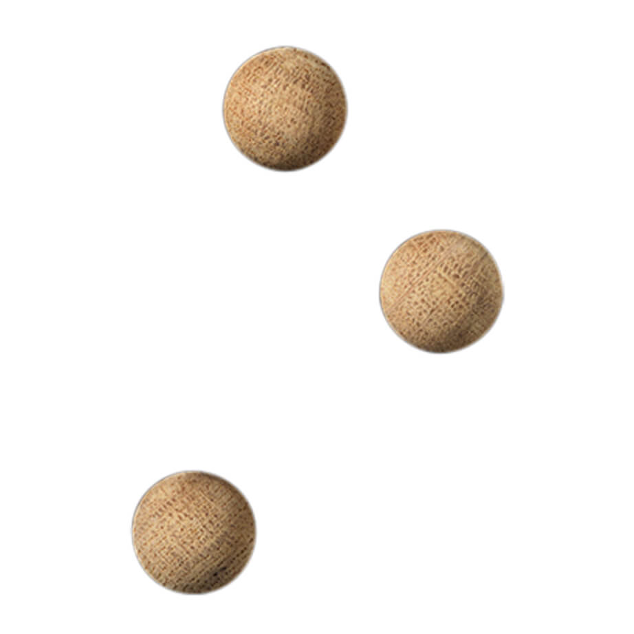 Tre kugleformede Naga magneter, Ege kugle magnet, i pakke