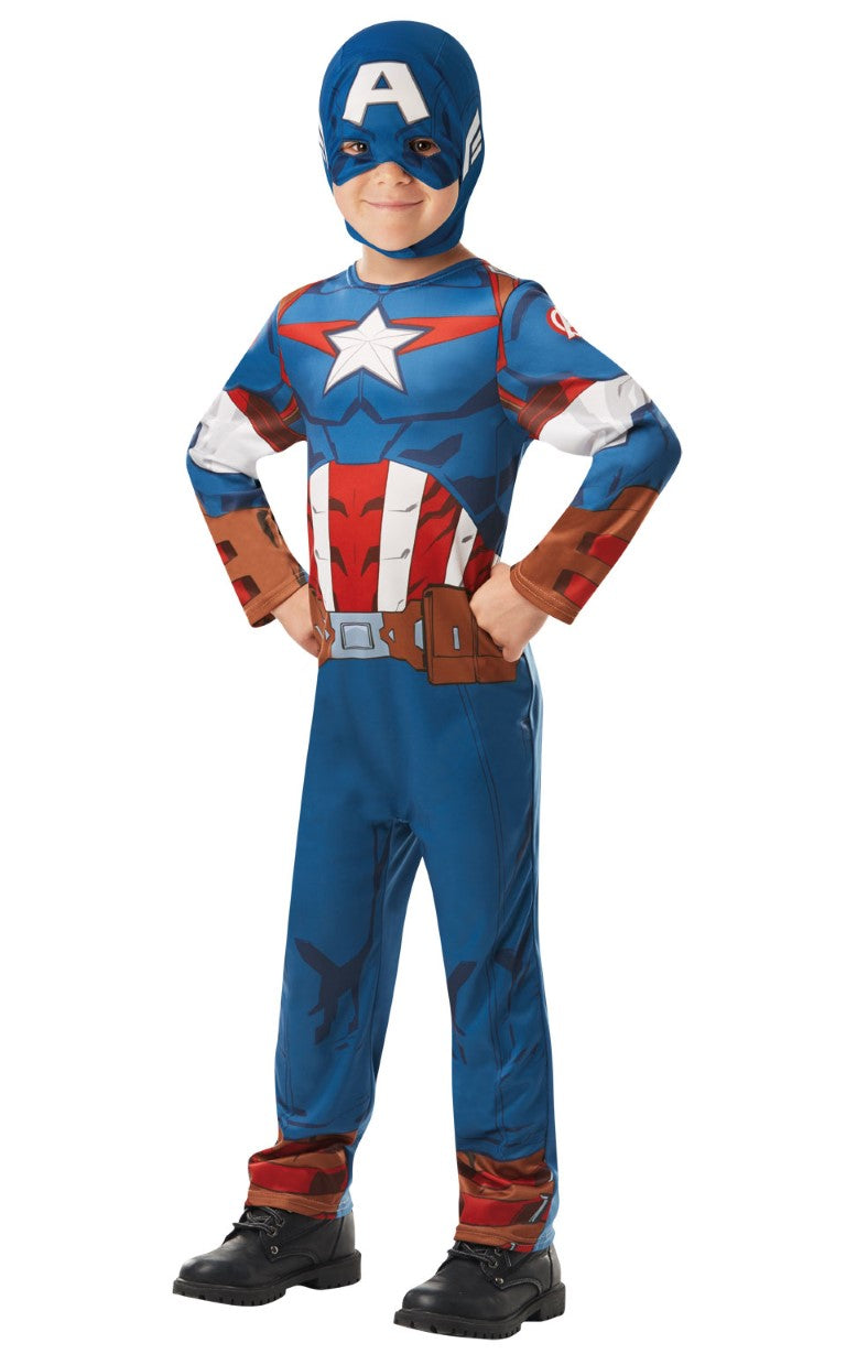 Se Captain America Classic Kostume Udklædningstøj (3-9 år)(Str. 128/L) ✔ Kæmpe udvalg i Rubie's - Køb online på udsalg og tilbud lige nu ✔ Super billig fragt og lynhurtig levering - Varenummer: MMAction-2036408323 og 883028284047 på lager - Udsalg på Udklædningstøj Op til 57% rabat - Over 1.329 mærker på online udsalg