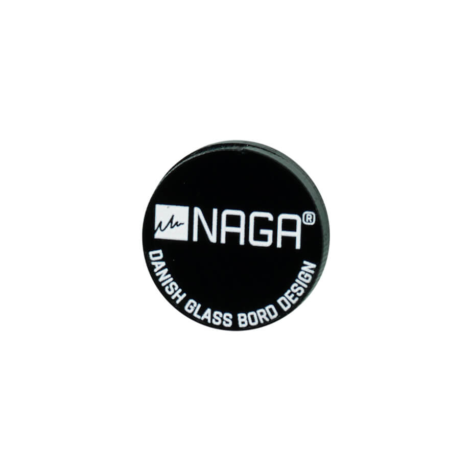 Sort akrylmagnet fra Naga, super stærk magnet, 1 stk.