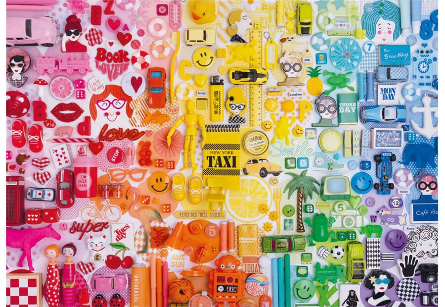 Educa puslespil Colorful Collage med 500 brikker