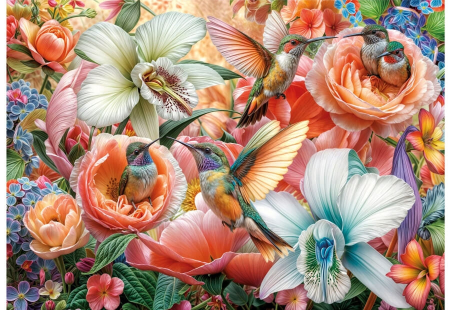 Educa puslespil Hummingbird Garden med 500 brikker