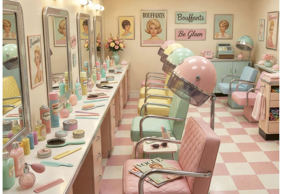 Educa puslespil Retro Glam Salon med 1000 brikker