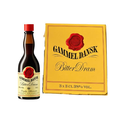 Gammel Dansk Bitter Dram Fl 3