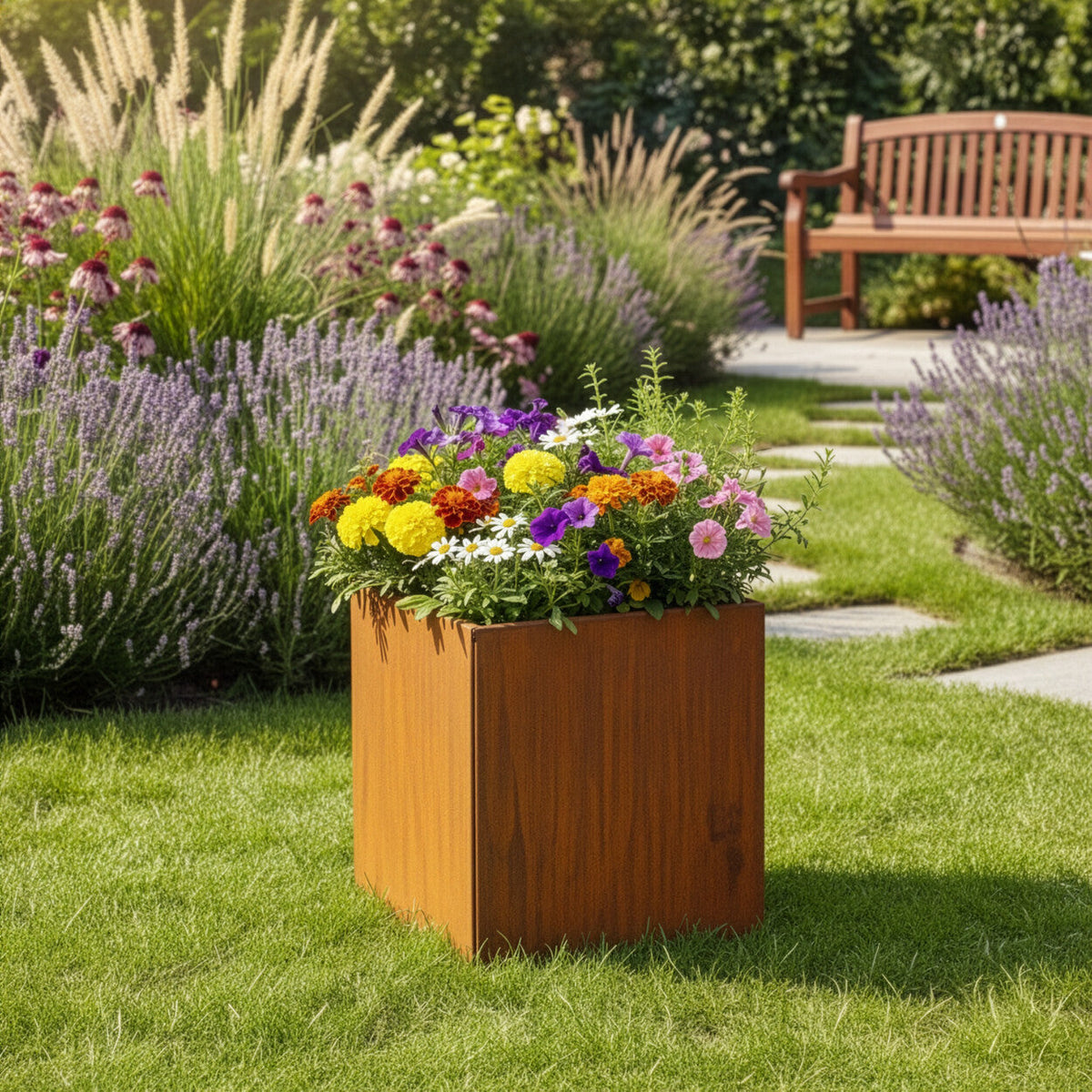 Se Krukke corten stål, 40 x 40 x 40cm, 2 mm med bund,Hortus ❤ Kæmpe udvalg i Hortus - Køb online på udsalg og tilbud lige nu ❤ Super billig fragt og lynhurtig levering - Varenummer: Bolig&Haven-61179762770250 og barcode / Ean: 5705858080321 på lager - Udsalg på Spar helt op til 57% - Find dine favoritter blandt 2.739 brands