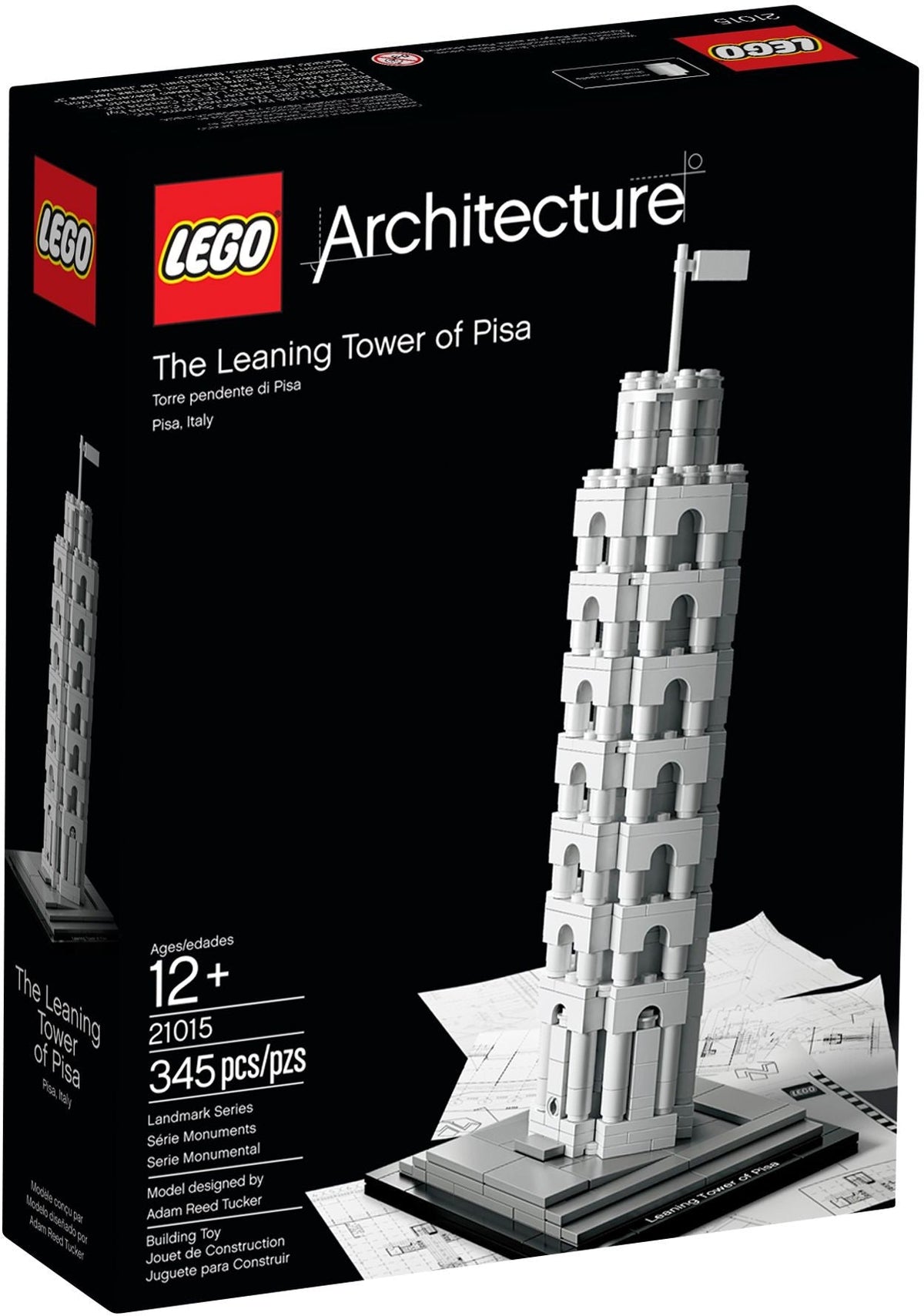LEGO Architecture Det skæve tårn i Pisa (21015), klodsbygget model af det italienske vartegn