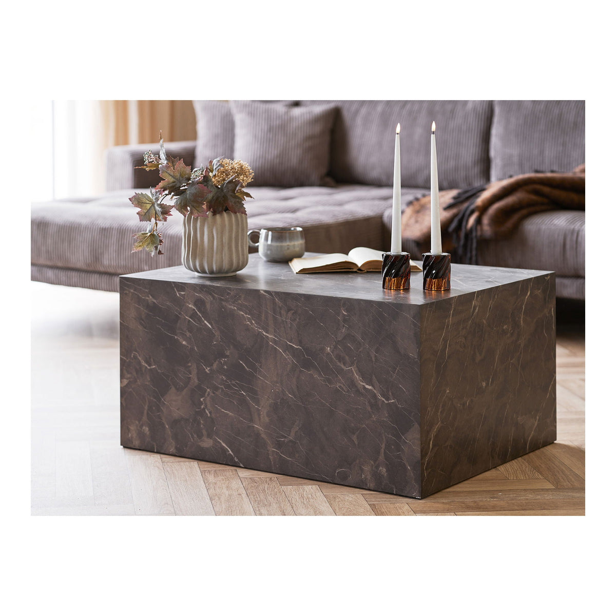 Se House Nordic - Prague sofabord - Brun marmorlook - 60Ã80Ã40 cm ❤ Kæmpe udvalg i House Nordic - Køb online på udsalg og tilbud lige nu ❤ Meget billig fragt og hurtig levering - Varenummer: Bolig&Haven-52767232000330 og barcode / Ean: 5713917039531 på lager - Udsalg på Op til 61% rabat - Kendte mærker på udsalg – over 1.329 brands