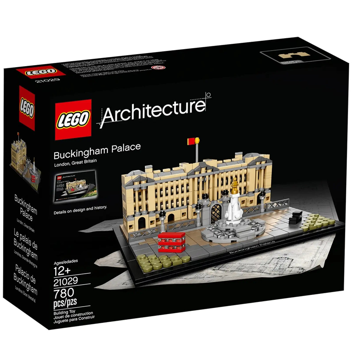 LEGO Architecture Buckingham Palace (21029), byggemodel af paladsets østlige fløj