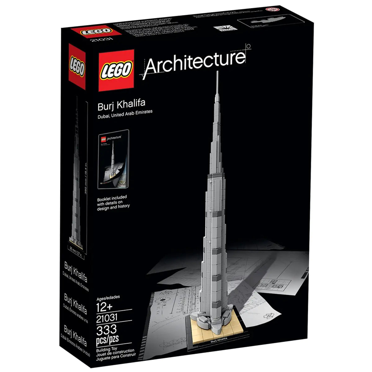 LEGO Architecture Burj Khalifa 21031, 39 cm høj model af Dubais højeste skyskraber