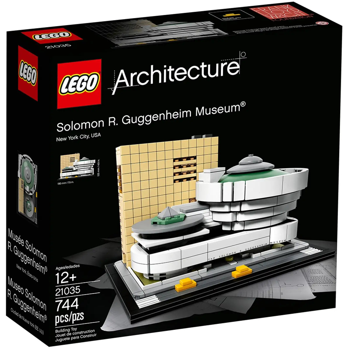 LEGO Architecture 21035 model af Solomon R. Guggenheim Museum med kurver