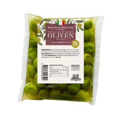 Se Grønne Oliven Nocellara Del Belice 200g ✔ Kæmpe udvalg i  Deli Drengene - Køb online på udsalg og tilbud lige nu ✔ Hurtig levering: 1 - 2 Hverdage samt billig fragt - Varenummer: BAR-1403356 og barcode / Ean:  på lager - Udsalg på Delikatesser | Tapas | Oliven Spar op til 63% - Over 1150 kendte brands på udsalg