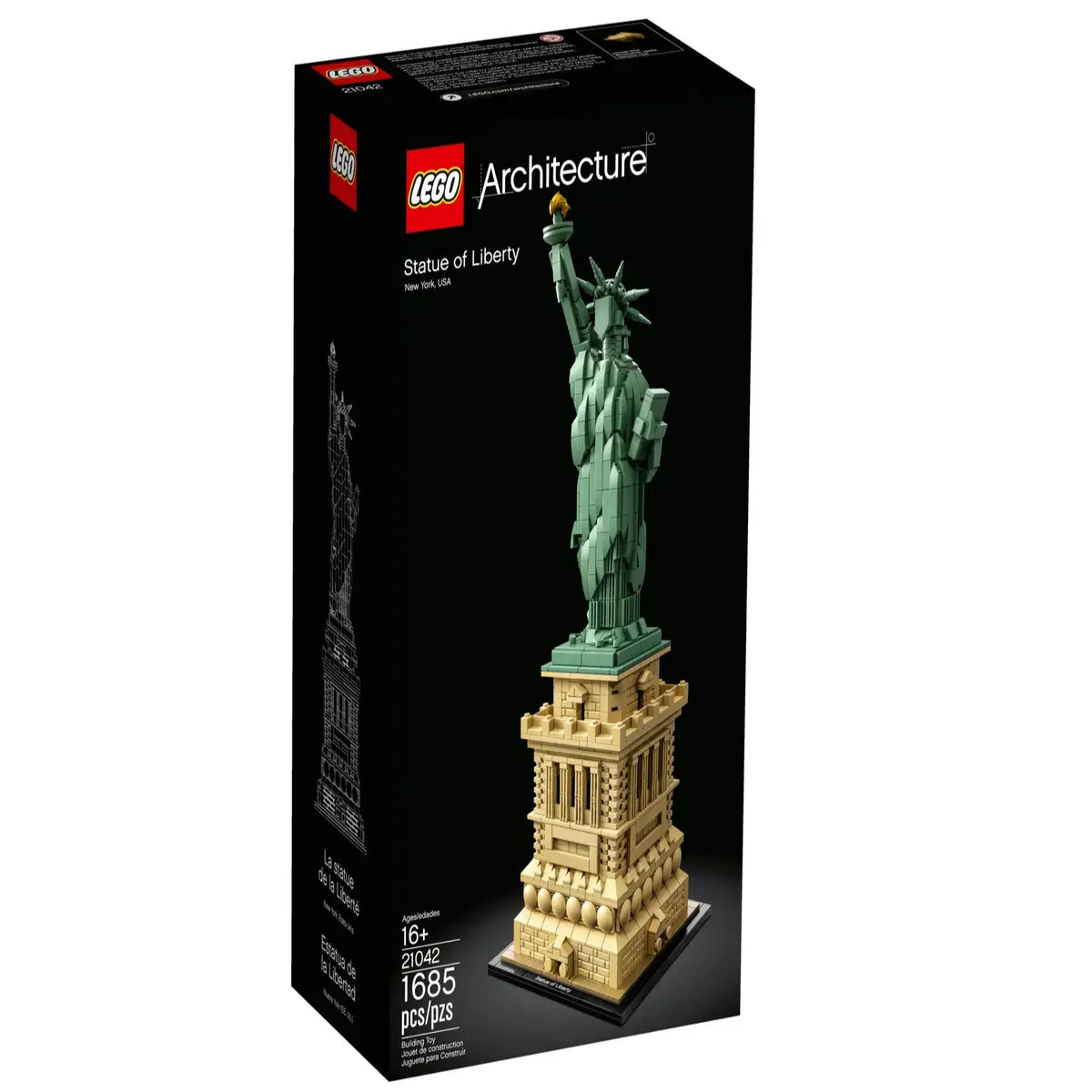 LEGO Architecture 21042 Frihedsgudinden, model af den ikoniske statue på Liberty Island