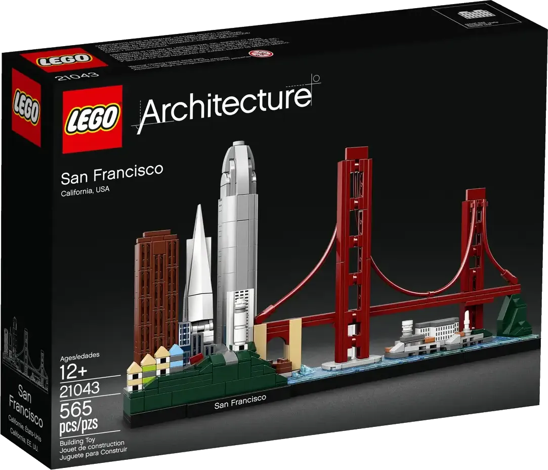 LEGO Architecture San Francisco (21043), skyline-model med byens vartegn