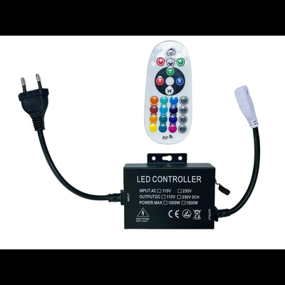 230V RGB CLIP-ON controller - Inkl. endeprop, til 230V, memory funktion, 100 m.