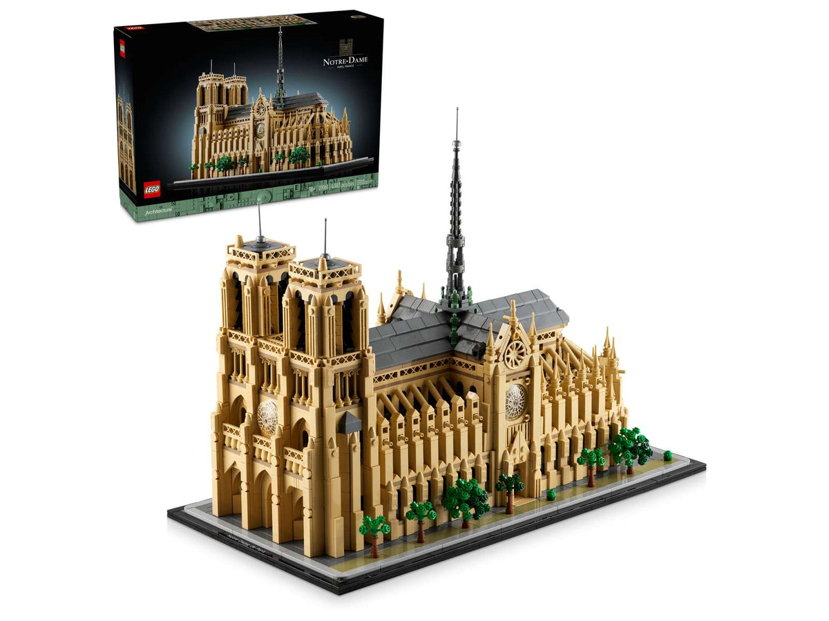 LEGO Architecture byggesæt af Notre-Dame de Paris, model 21061 til voksne