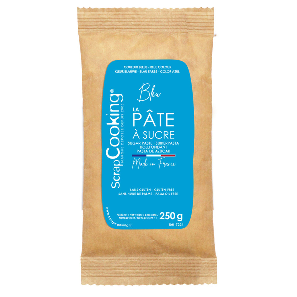 Scrapcooking sukkerpasta i blå nuance, 250 g