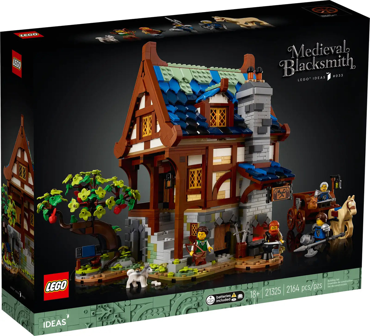 LEGO Ideas Middelaldersmedje (21325), 3-etagers bygning fra middelalderen