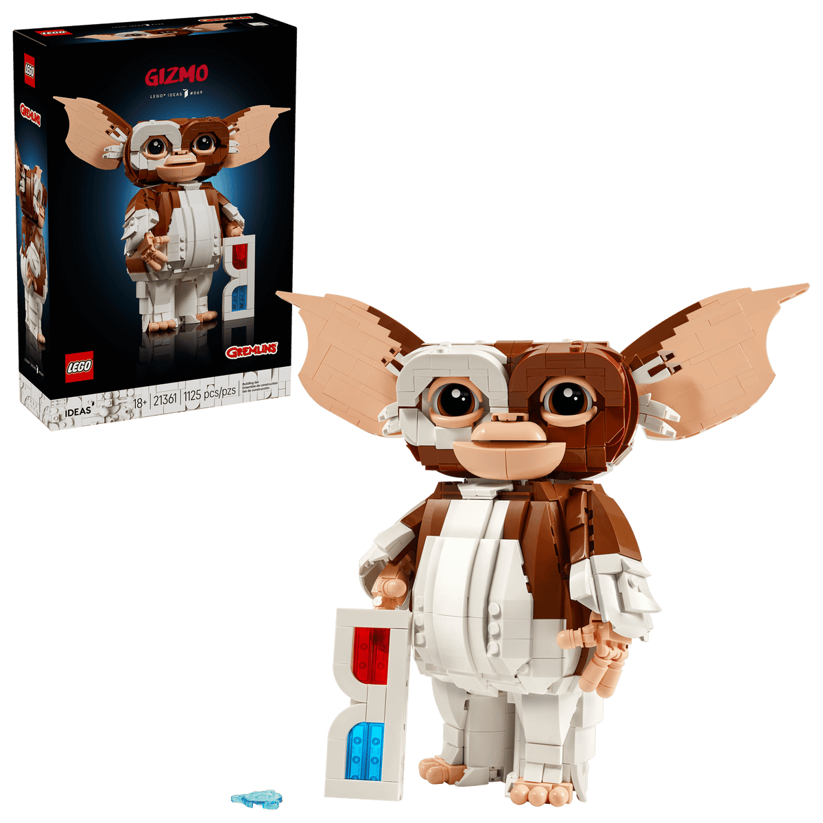 LEGO Ideas bevægelig samlerfigur af Gizmo fra filmen Gremlins, sæt 21361