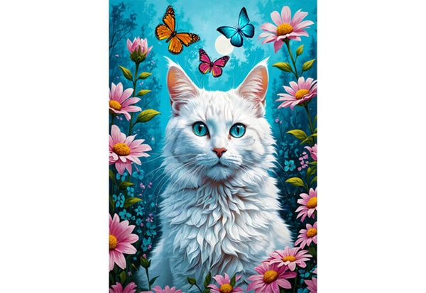 Enjoy puslespil White Cat med 1000 brikker