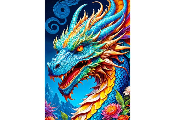 Enjoy puslespil Blue Dragon med 1000 brikker