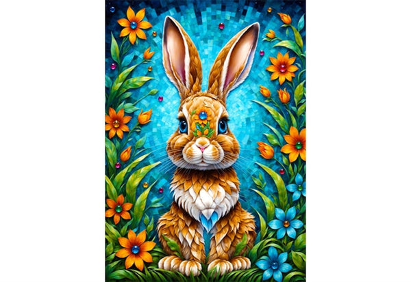 Enjoy puslespil Garden Bunny med 1000 brikker