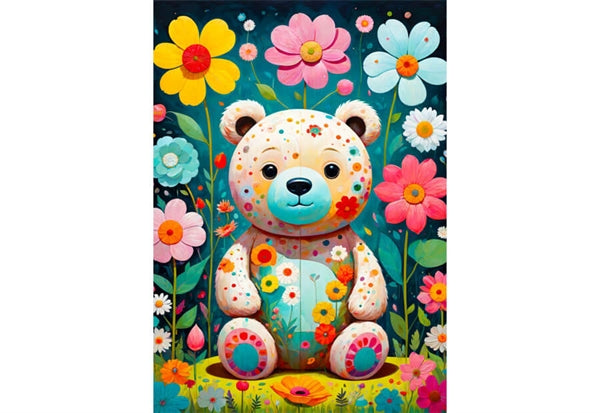 Enjoy puslespil Flower Teddy Bear med 1000 brikker
