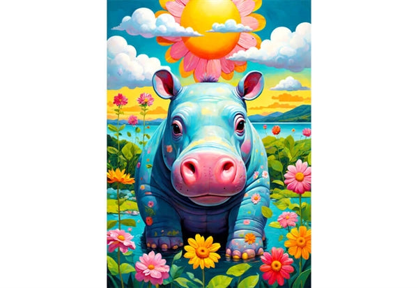 Enjoy-puslespil Sunny Hippo med 1000 brikker