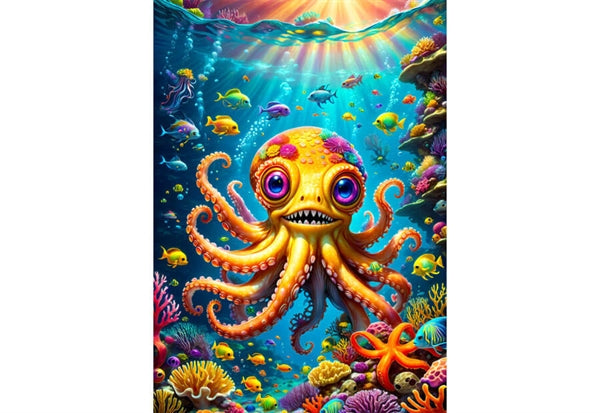 Enjoy puslespil Cute Octopus fra Cute Friends, 1000 brikker