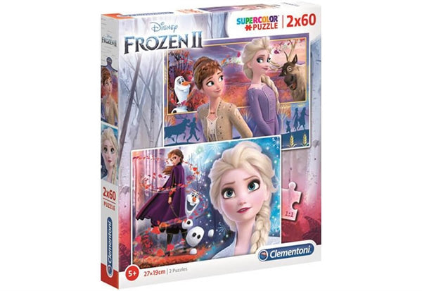 Disney Frozen 2 puslespil fra Clementoni, 2 x 60 brikker