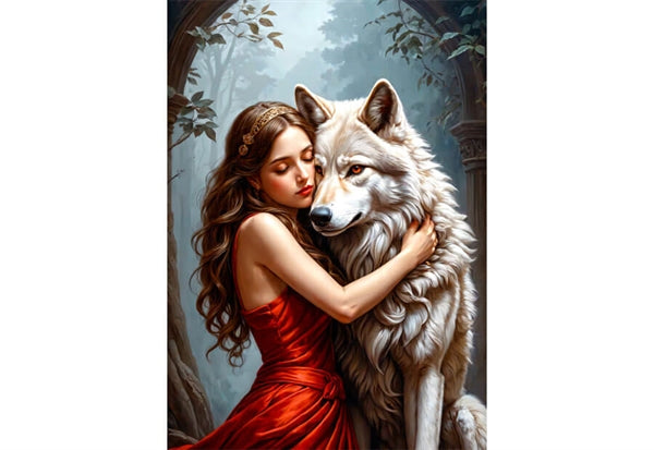 Enjoy Lady and the Wolf, puslespil med 1000 brikker