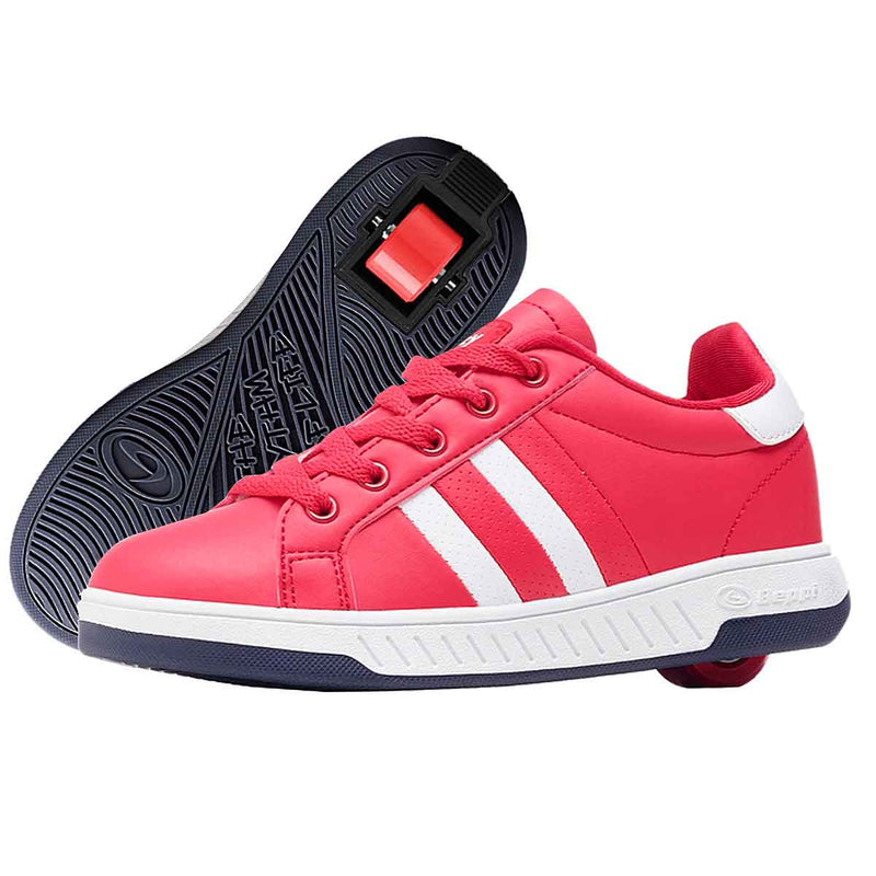 Se Breezy Rullesko Stripe Red/White 39 ✔ Kæmpe udvalg i  Breezy ✔ Hurtig levering: 1 - 2 Hverdage samt billig fragt - Varenummer: JUCO-2176240_39 og barcode / Ean: &
