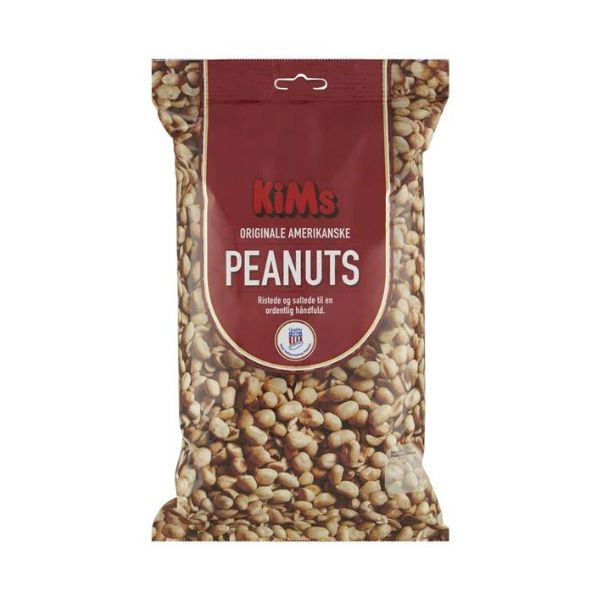 KiMs ristede og saltede peanuts i pose på 1 kg
