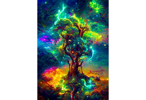 Enjoy puslespil Cosmic Tree of Life med 1000 brikker