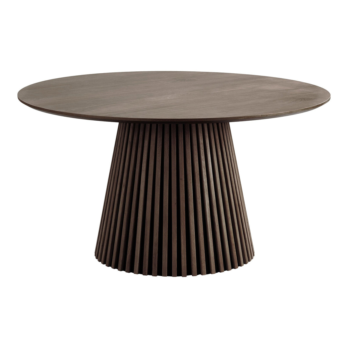 Osaka spisebord i røgfarvet egefiner med diameter 140 cm fra House Nordic