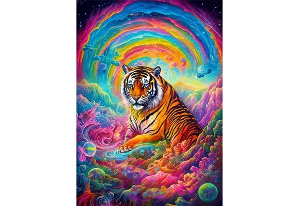 Enjoy puslespil Where Tigers Reign med 1000 brikker